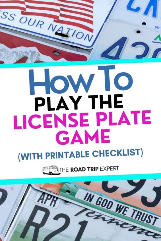 how to play the license plate game pinterest pin