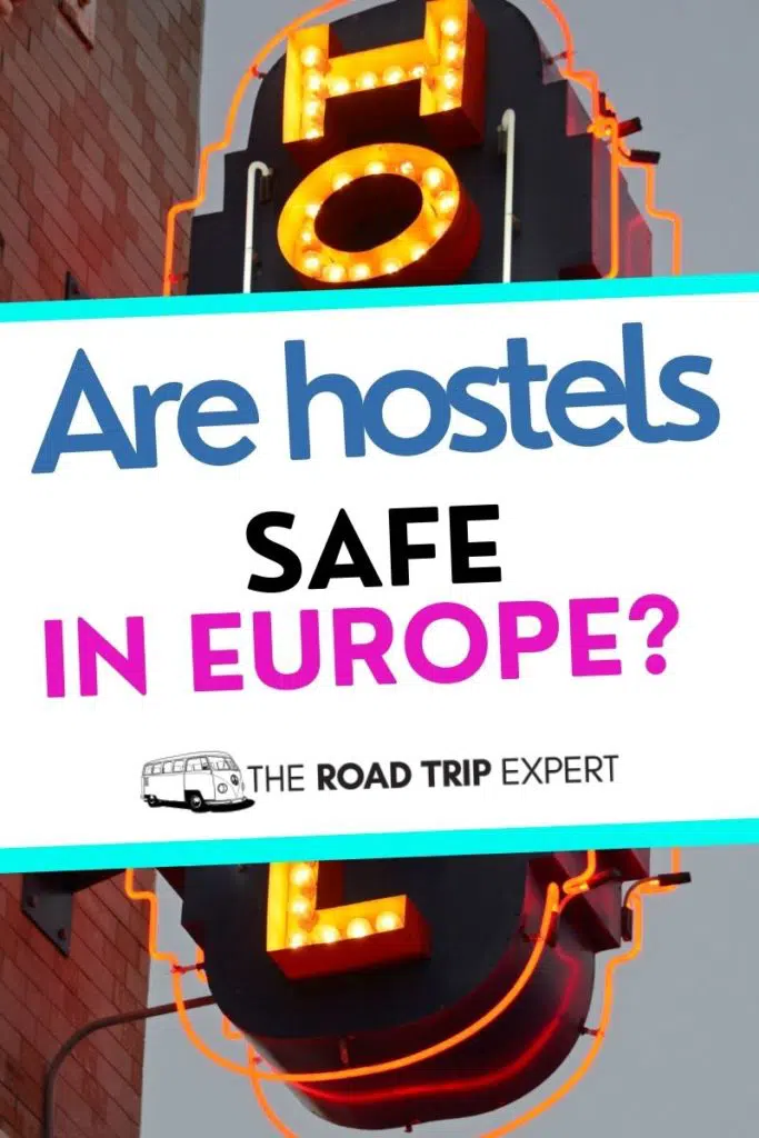 are hostels safe in Europe pinterest pin