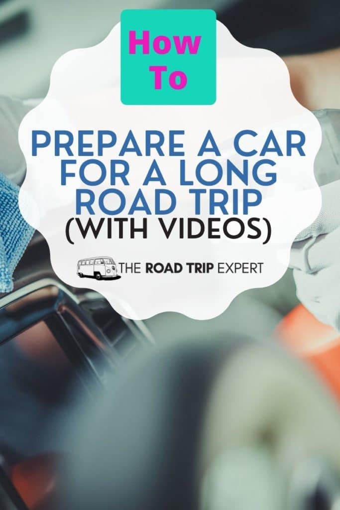 prepare a car for a long road trip pinterest pin