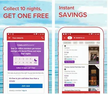 Hotels.com app