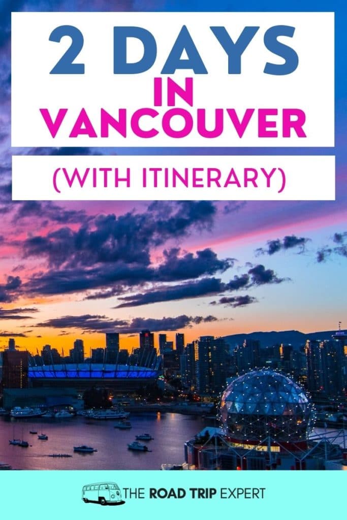 two days in vancouver pinterest pin