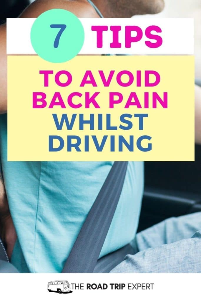 avoid back pain whilst driving pinterest pin