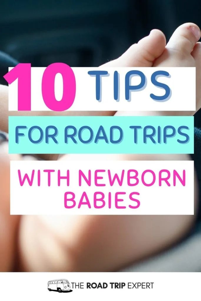 road trip with newborn babies pinterest pin