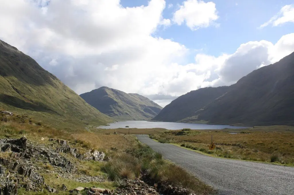 Ireland road trip through Doolough Valley
