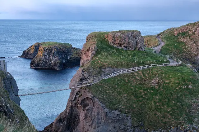 Carrick-a-Rede Rope Bridge on an Ireland road trip