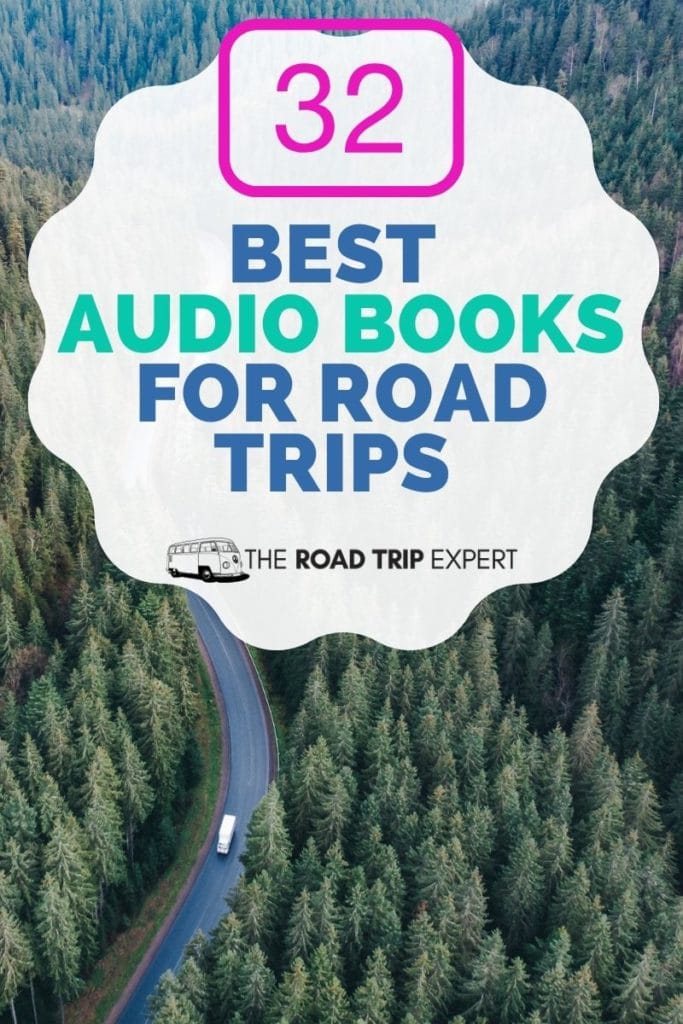 audiobooks for road trips pinterest pin