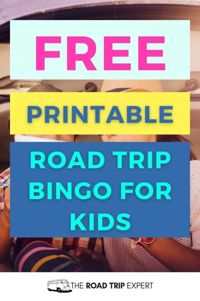road trip bingo for kids pinterest pin