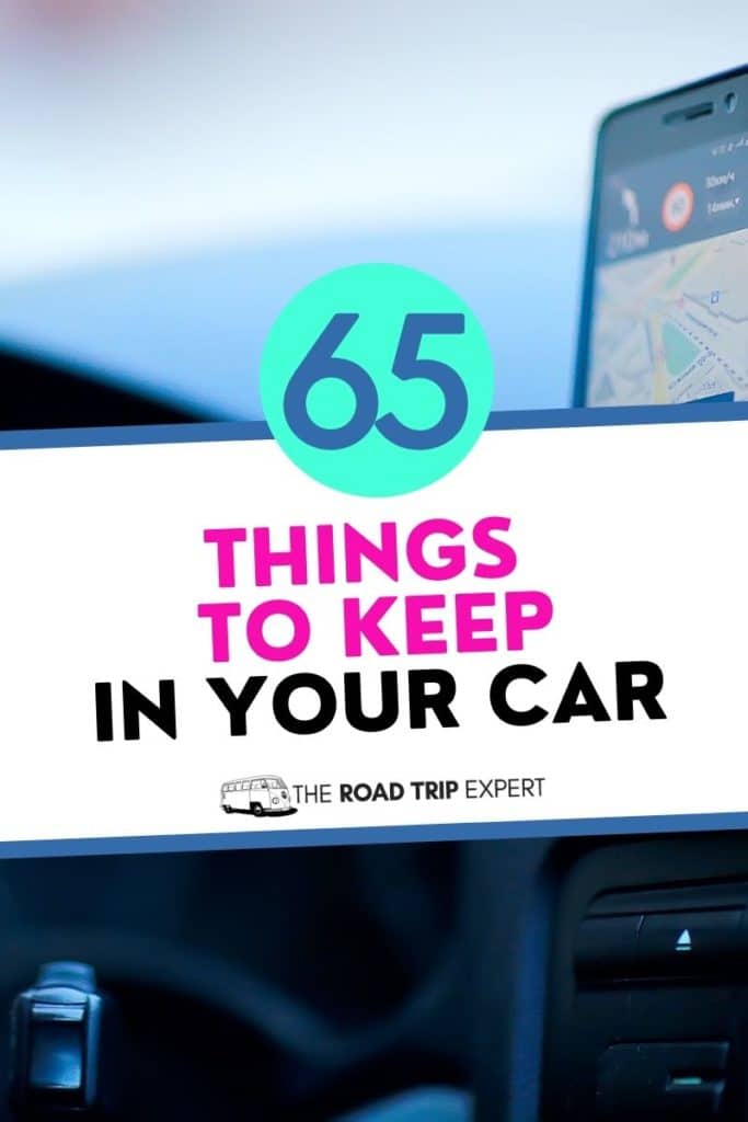 things to keep in your car pinterest pin