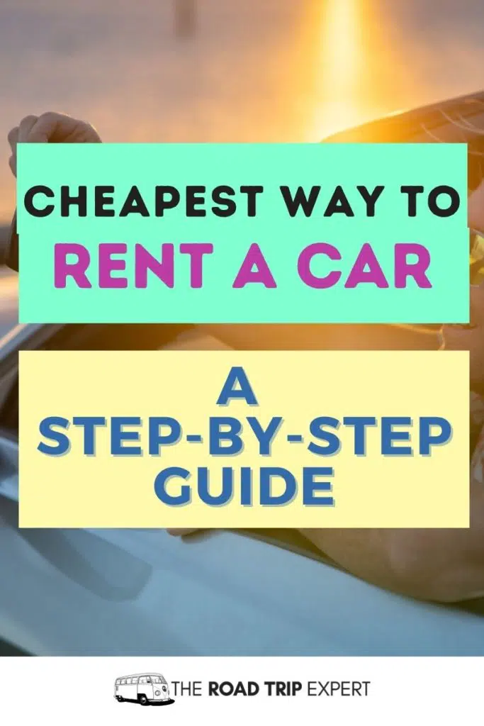 cheapest way to rent a car pinterest pin