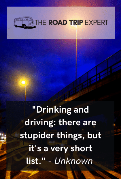 quote about drinking and driving