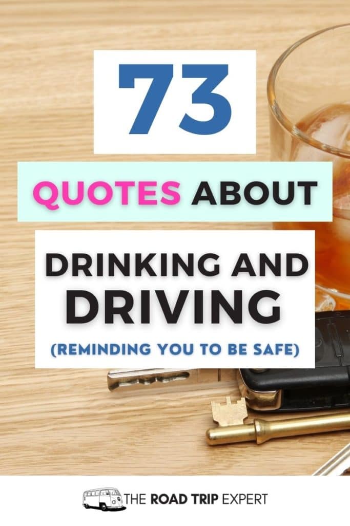 quotes about drinking and driving pinterest pin