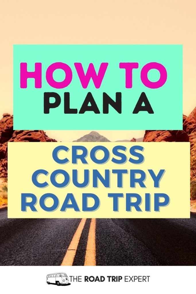 cross country road trip pinterest pin