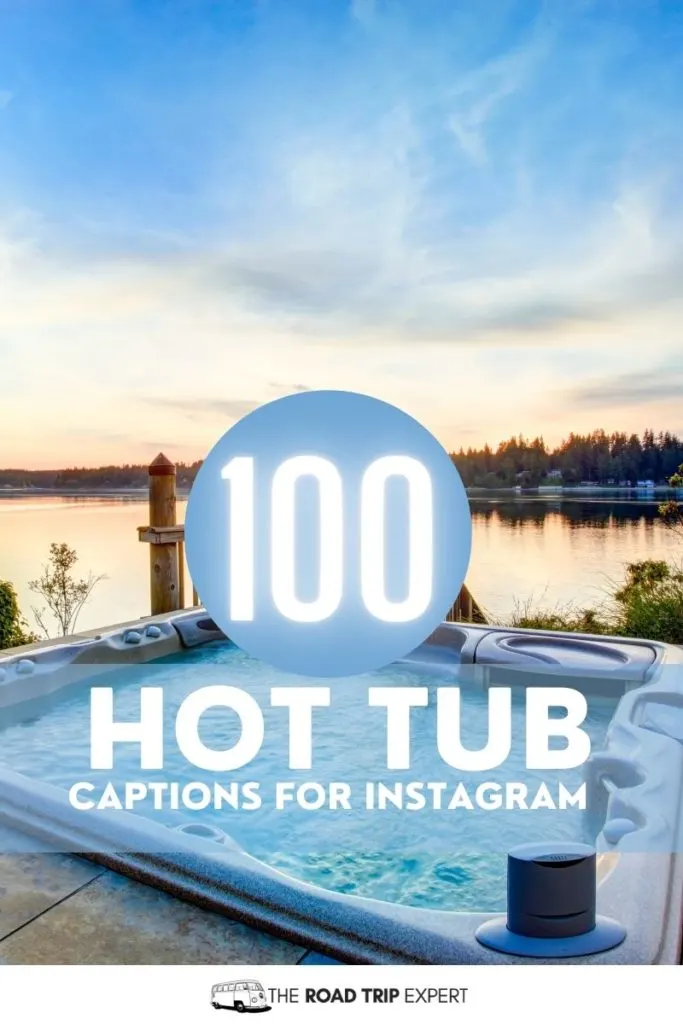 Hot Tub Captions for Instagram pinterest pin