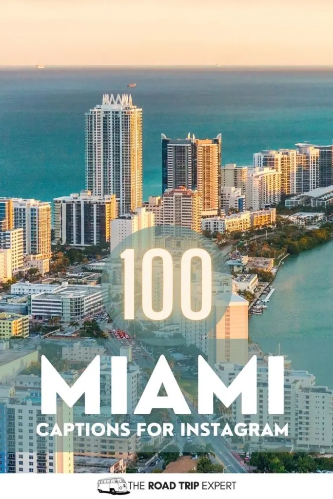 Miami Captions for Instagram pinterest pin
