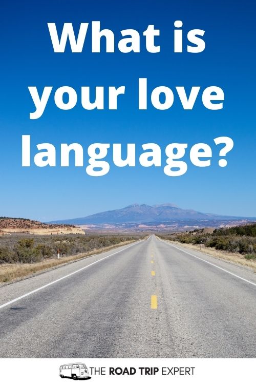 Road trip question for couples about love languages