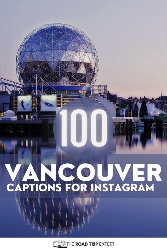 Vancouver Captions for Instagram pinterest pin