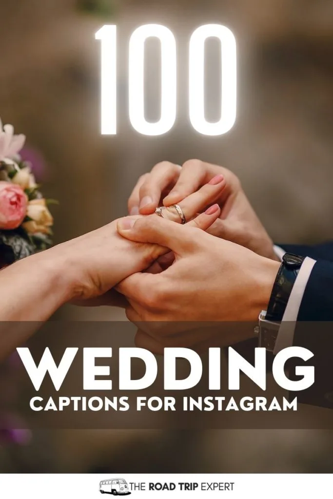 Wedding Captions for Instagram pinterest pin