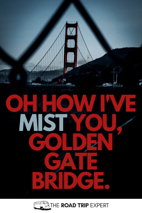 golden gate bridge captions