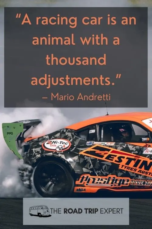 Quote About Driving By Mario Andretti
