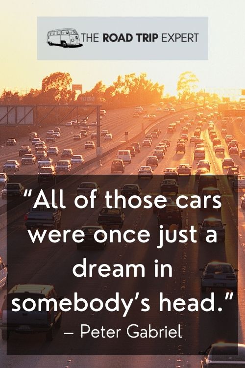 Quote About Driving By Peter Gabriel