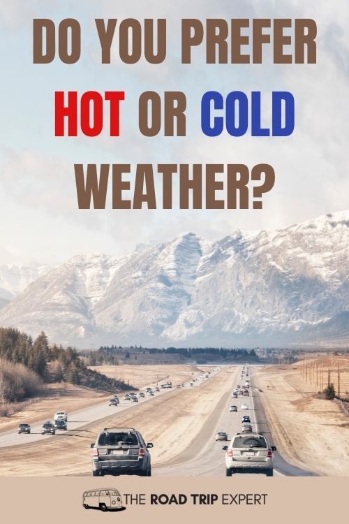 Road Trip Conversation Starters About Weather