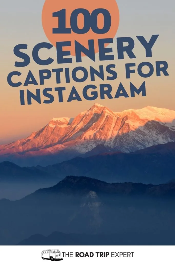 scenery captions for instagram pinterest pin