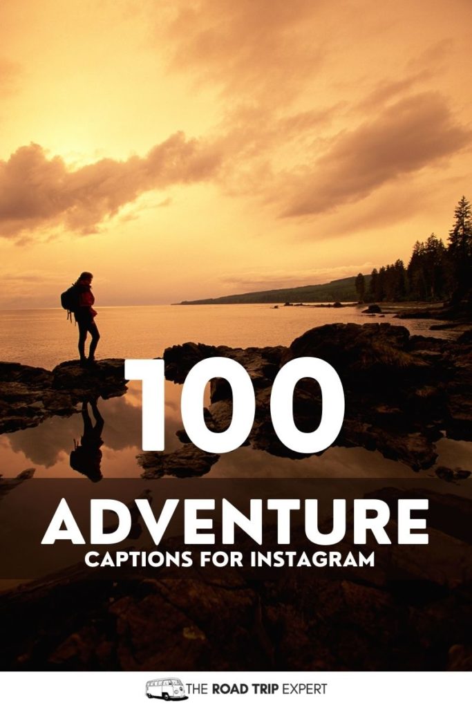 Adventure captions for Instagram pinterest pin
