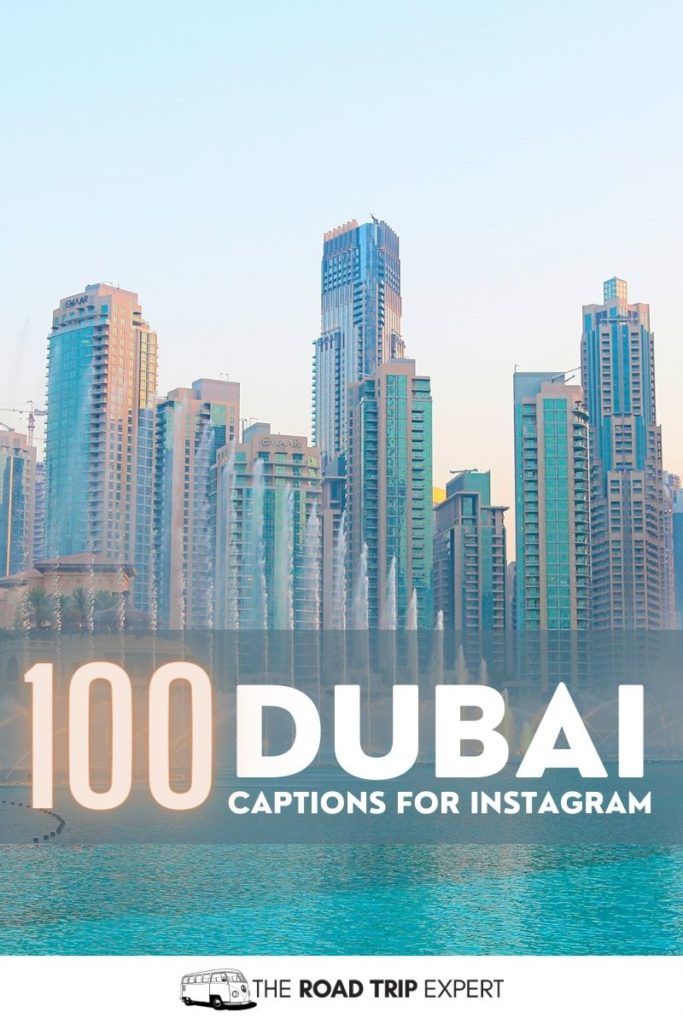 Dubai Captions for Instagram pinterest pin