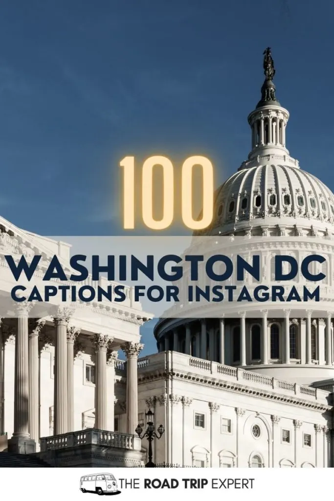 Washington DC Captions for Instagram pinterest pin