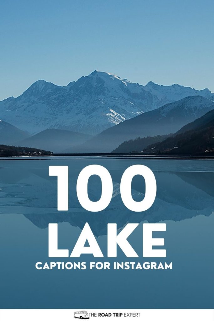 lake captions for Instagram pinterest pin
