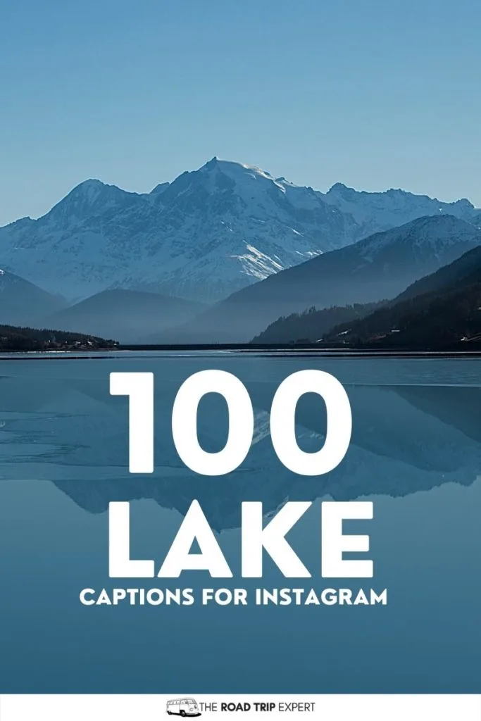 lake captions for Instagram pinterest pin