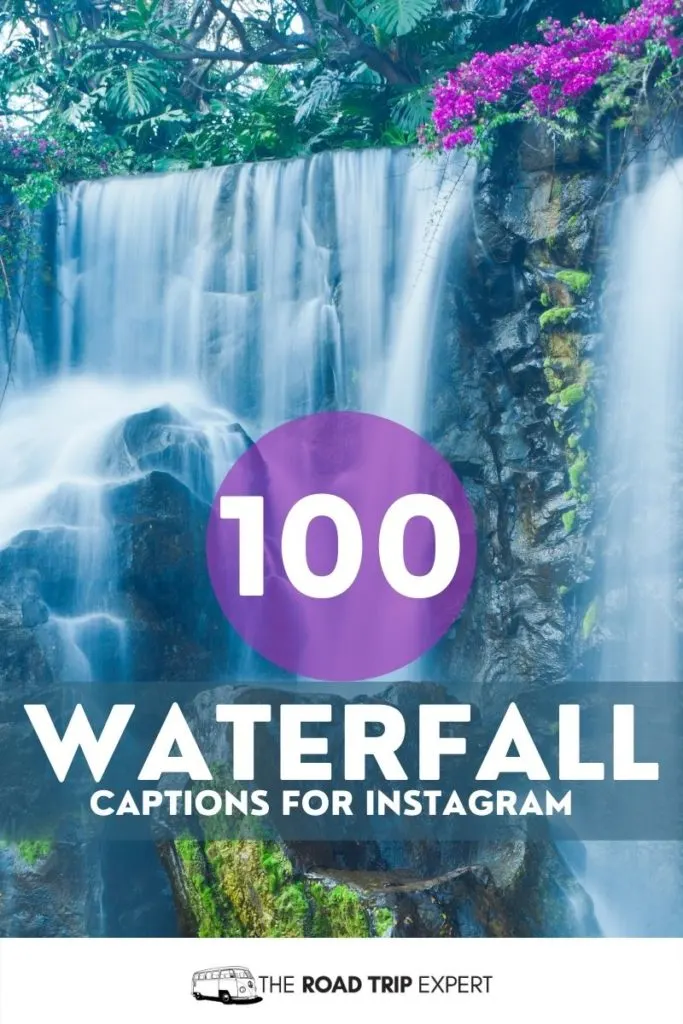 waterfall captions for instagram pinterest pin