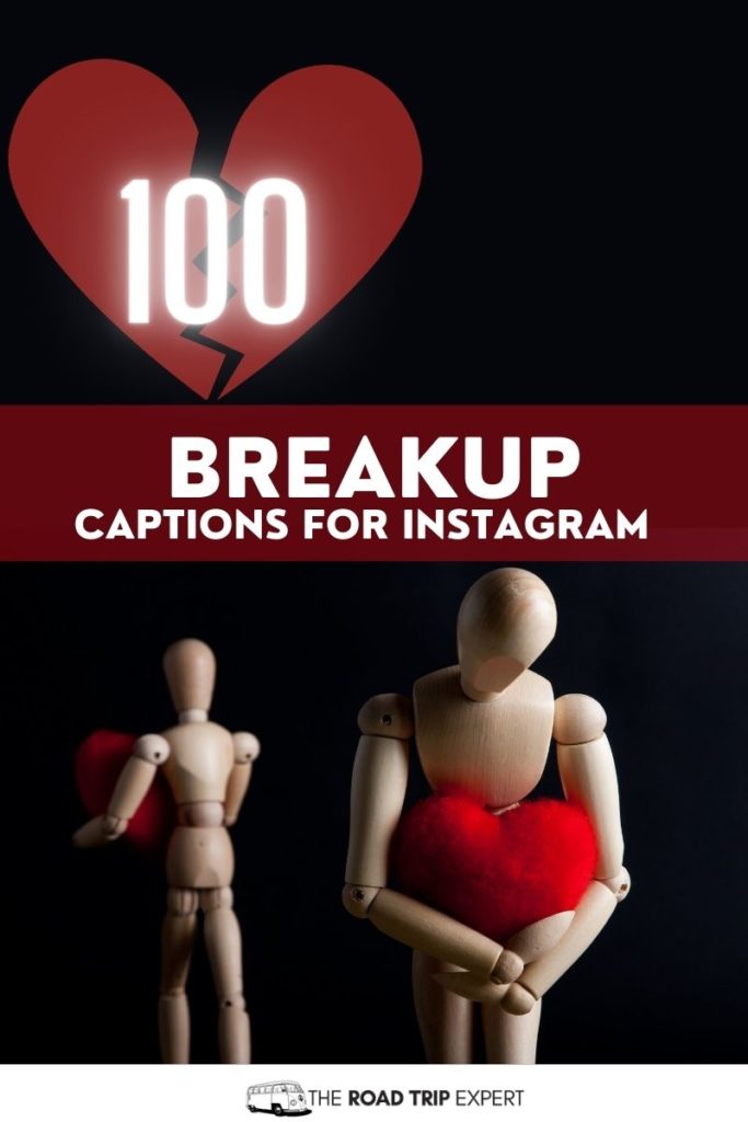 Breakup captions for Instagram pinterest pin