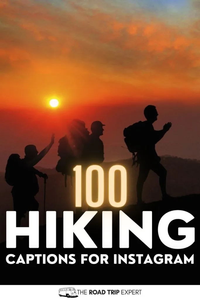 Hiking Captions for Instagram pinterest pin