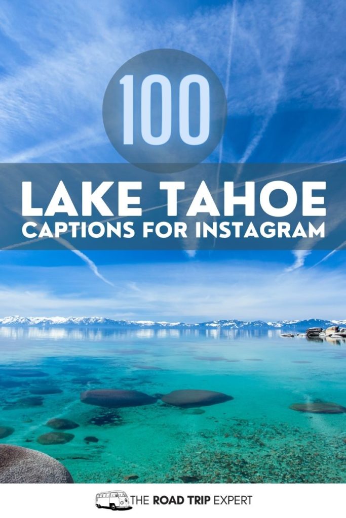 Lake Tahoe Captions for Instagram pinterest pin