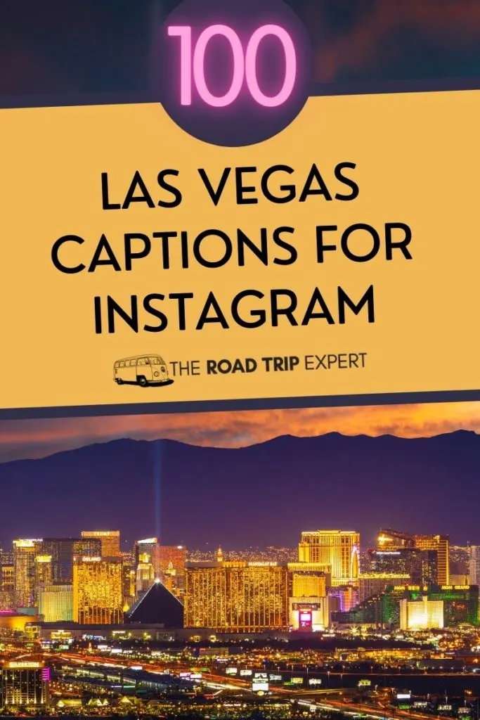 Las Vegas captions for Instagram pinterest pin