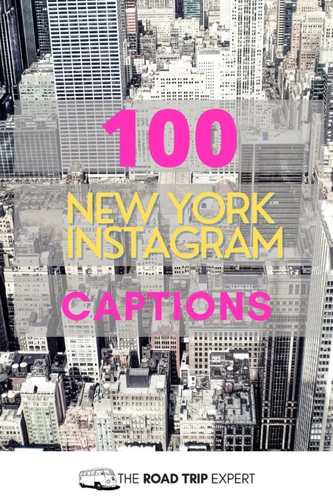 New York Captions for Instagram pinterest pin