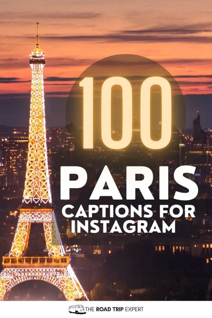 Paris Captions for Instagram pinterest pin