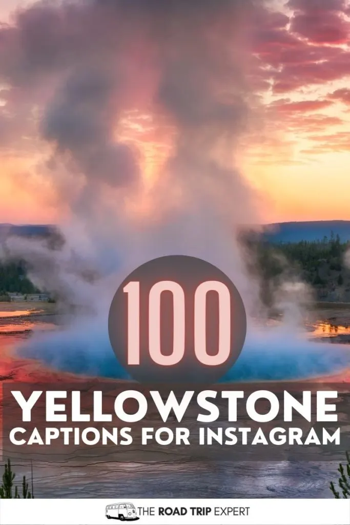 Yellowstone Captions for Instagram pinterest pin