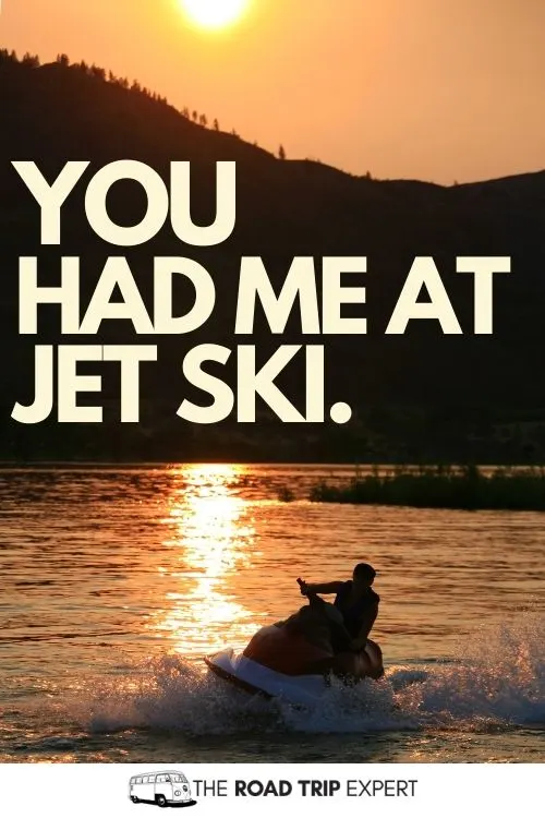 jet ski captions
