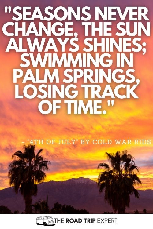 palm springs quote