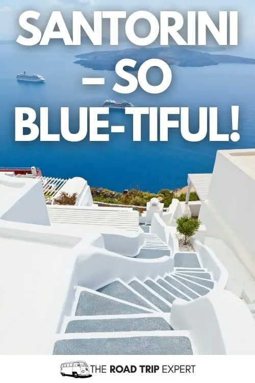 Santorini caption