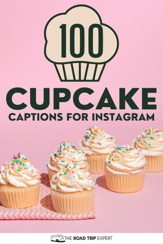 Cupcake Captions for Instagram pinterest pin