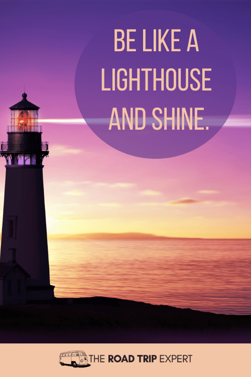 Lighthouse caption