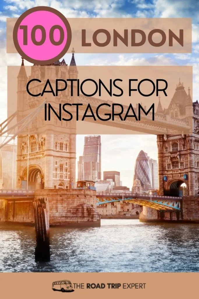 London Captions for Instagram pinterest pin