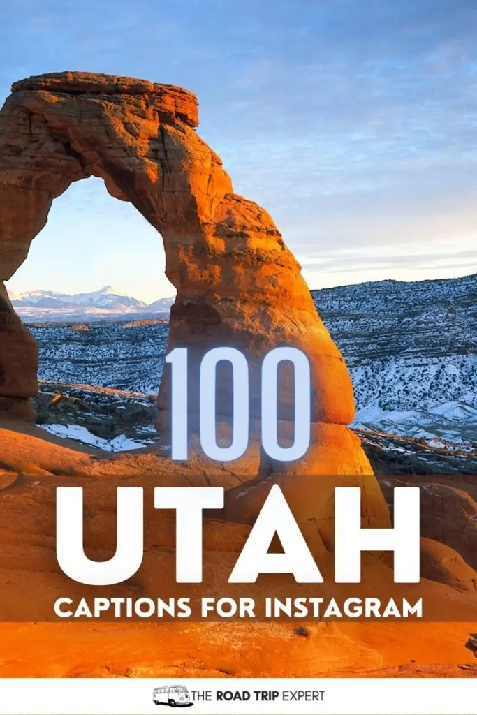 Utah Captions for Instagram pinterest pin