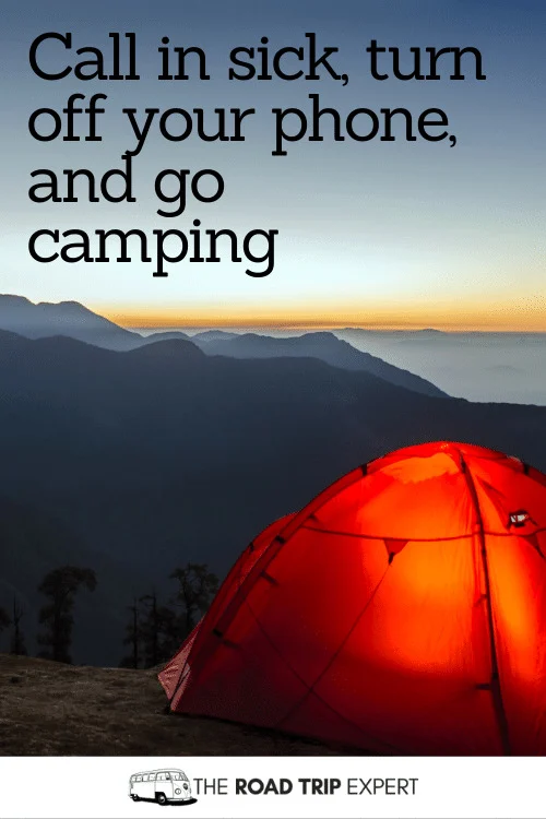 Captions for Camping