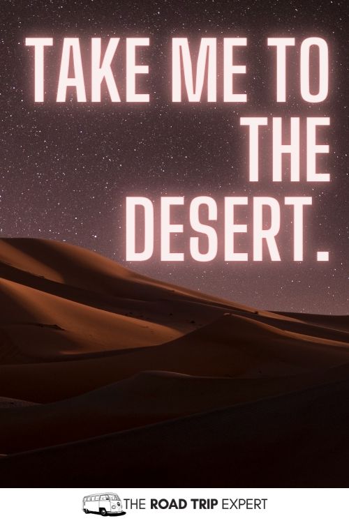 Desert captions for Instagram