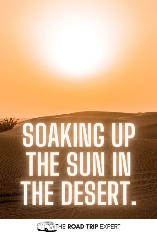 Desert caption