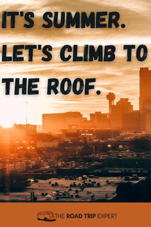 Funny Rooftop Captions